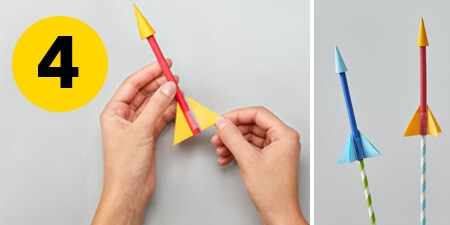 Étape 4 - créer les ailerons et préparer le lancement de la fusée
