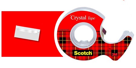 Ruban Scotch® Crystal Clear, exemple d’utilisation : fermer des lettres
