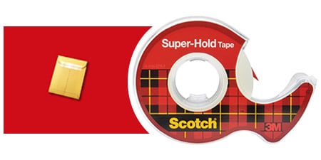 Ruban Scotch® Super-Hold Secure, exemple d’utilisation : fermer des documents importants
